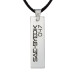 Squid Game 925 Sterling Silver Men's Necklace With Name Double Sided Leather Cord