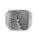 Men's Silver Ring Without Stone - New Life Theme Ring In Silver