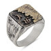 New Life Theme Stoneless Sterling Silver Men's Ring Customizable