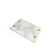 Natural Marble Rectangle Silver Metal Handle Tray