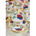 Hand Painted Hyacinth Pattern Set Of 6 Cups