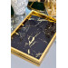 Levi Black Marble Pattern Decorative Tray