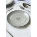 Mosaic Pattern Gray 6 Piece Cake Plate