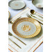 Mosaic Pattern Orange 30 Piece Dinnerware