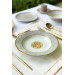 Mosaic Pattern Orange 30 Piece Dinnerware