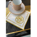 Mozaik Gold Cocktail Napkin 2 Pcs