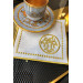 Mozaik Gold Cocktail Napkin 2 Pcs