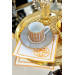 Mosaic Orange Cocktail Napkin Set Of 2