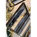 Vave Black Black Gold Pattern Decorative Tray