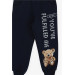 Boys Tracksuit Set Teddy Bear Printed Gray Melange (2-6 Years)