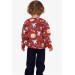 Baby Boy Tracksuit Set Monkey Embroidered Tile (1-2 Years)