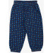 Baby Boy Pajama Set Racket Patterned Navy Blue (9 Months-3 Years)