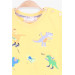 Boys Shorts Set Dinosaur Printed Yellow (1.5-5 Years)