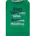 Boys Sweatshirt With Text Printed Green (2-5 Years)