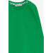 Baby Boy Long Sleeve T-Shirt With Pocket Green (9 Months-3 Years)