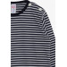 Baby Boy Long Sleeve T-Shirt Striped Navy (9 Months-3 Years)