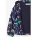 Boy's Raincoat Colored Dinosaur Patterned Navy (1-4 Years)