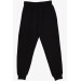 Boy's Sweatpants Printed Black (9 Years)