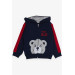 Boy's Tracksuit Suit Bear Printed Navy (1-4 Years)