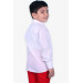 Boys Shirt Basic White (3-13 Ages)