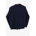 Boy's Cardigan Basic Pocket Navy Blue (6 Age)