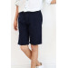 Boys Capri With Pockets And Buttons Navy Blue (8-14 Years)