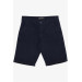 Boys Capri With Pockets And Buttons Navy Blue (8-14 Years)