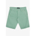 Boy Capri Pocket Buttoned Mint Green (8-14 Years)