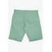 Boy Capri Pocket Buttoned Mint Green (8-14 Years)