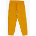 Boy's Jeans Yellow (3-7 Years) With Elastic Waist Pocket