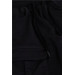 Boy's Trousers With Cargo Pockets And Elastic Waist Black (Ages 3-7)