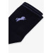 Boys Socks With Horse Embroidery Navy Blue (1-14 Age)