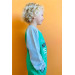 Boy's Sweatshirt Text Printed Pocket Green (Age 5-10)