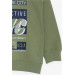 Boys Sweatshirt With Letter Print Mint Green (7-12 Years)