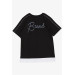 Boys T-Shirt Printed Color Black (8-14 Years)