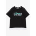 Boys T-Shirt Printed Color Black (8-14 Years)