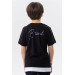 Boys T-Shirt Printed Color Black (8-14 Years)