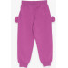 Baby Girl Sweatpants Purple With Bunny Embroidery (1-2 Years)