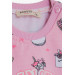 Baby Girl Tracksuit Set Princess Dinosaur Pattern Pink (9 Months-3 Years)