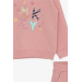 Baby Girl Tracksuit Set Glittery Accessory Rosehip (9 Months-3 Years)