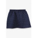 Girl's Skirt Silvery Bow Navy Blue (1.5-5 Years)