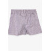 Girl Skirt Shorts Frilly Bow Gray (1.5-5 Years)