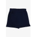 Girl Skirt Shorts Frilly Bow Navy Blue (1.5-5 Years)