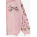 Girl's Cardigan Floral Printed Salmon Melange (1-4 Years)