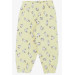 Baby Girl Pajamas Set Kedicorn Patterned Yellow (9 Months-3 Years)