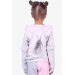 Baby Girl Sweatshirt Rabbit Printed Beige Melange (1.5-2 Years)