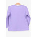 Baby Girl Long Sleeved T-Shirt With Guipure And Bow Lilac (6 Months-2 Years)