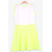 Girl Kids Dress Unicorn Printed Neon Green (3-7 Years)