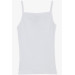 Girls' Thin Strap Undershirt White (3-7 Years)