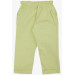 Girl's Trousers Waist Elastic Pocket Belted Pistachio Green (2-6 Years)